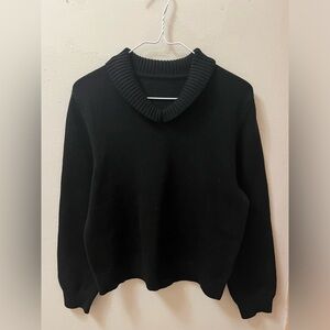 Kuose Black Mock Neck Sweater (Size S)